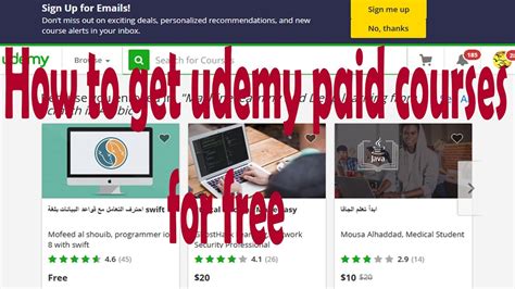 udemy paid courses for free.